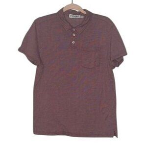 Topman Burgundy Polo Shirt Mens L Golf Business Casual Work Party